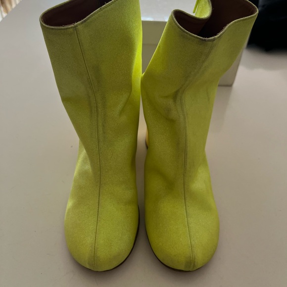 Maison Margiela Crushed Heel Worn Effect Glitter Ankle Boots - Picture 8 of 10